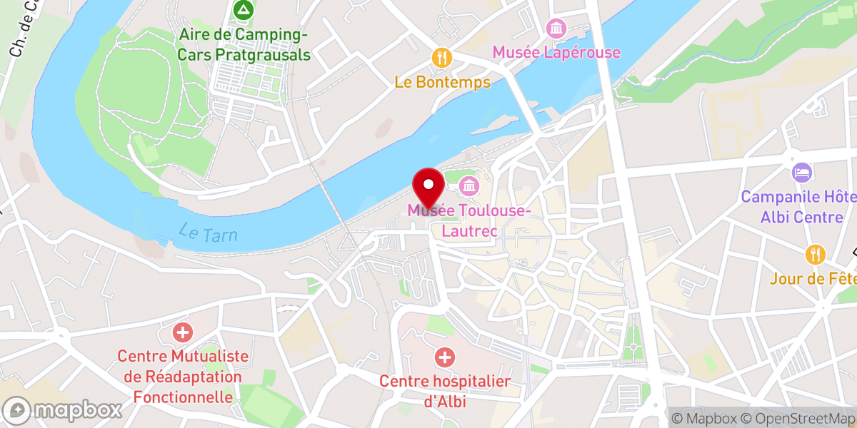 Map showing location of Vestiges de l'Ancienne Cathédrale