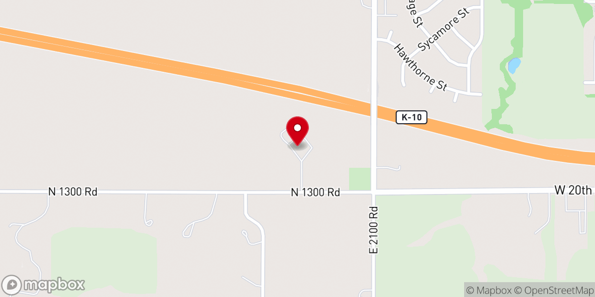 Map showing location of Eudora United Methodist Church - Food Distribution Center