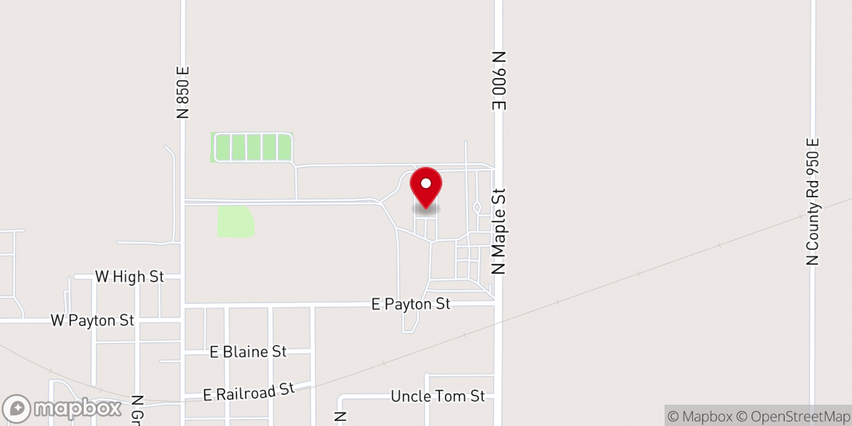 Map showing location of Howard County Fairgrounds
