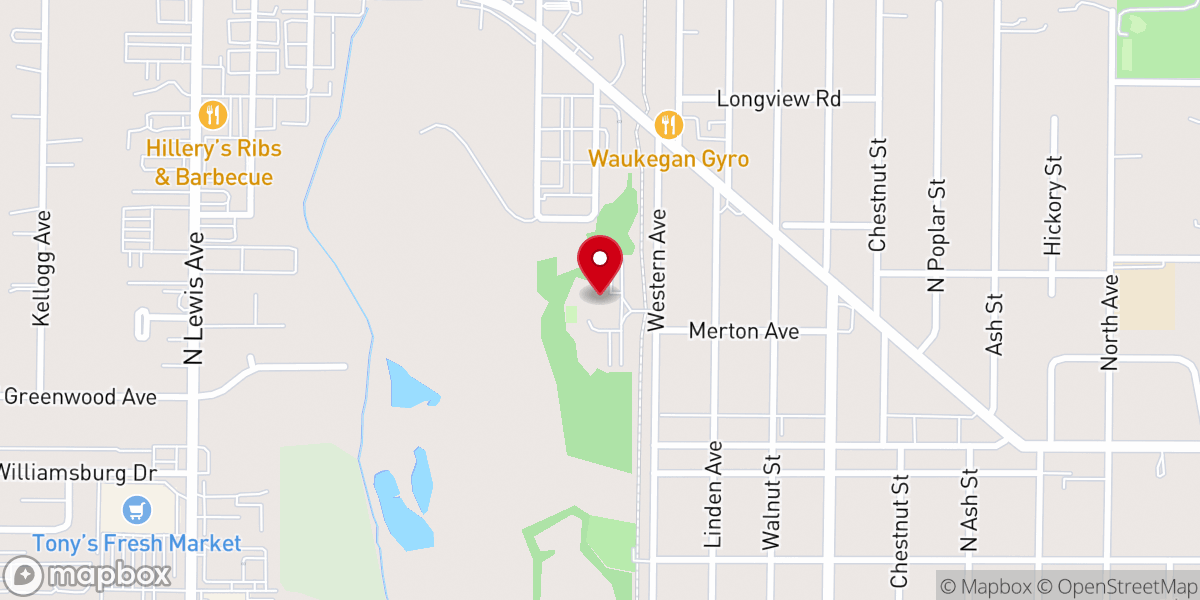 Map showing location of Our Joy Church