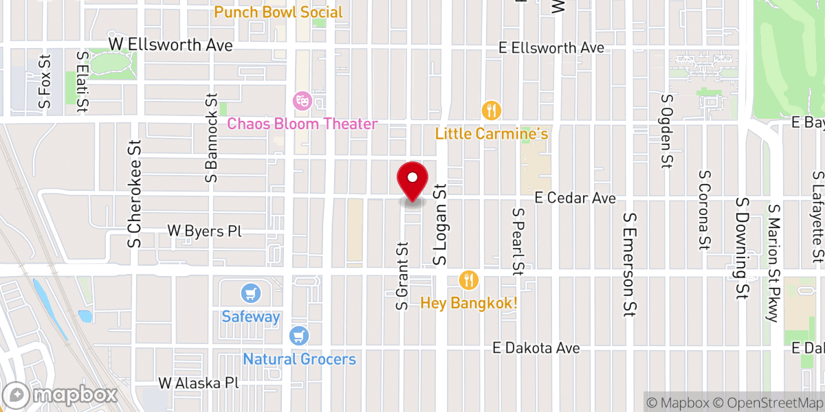 Map showing location of Centers for Spiritual Living