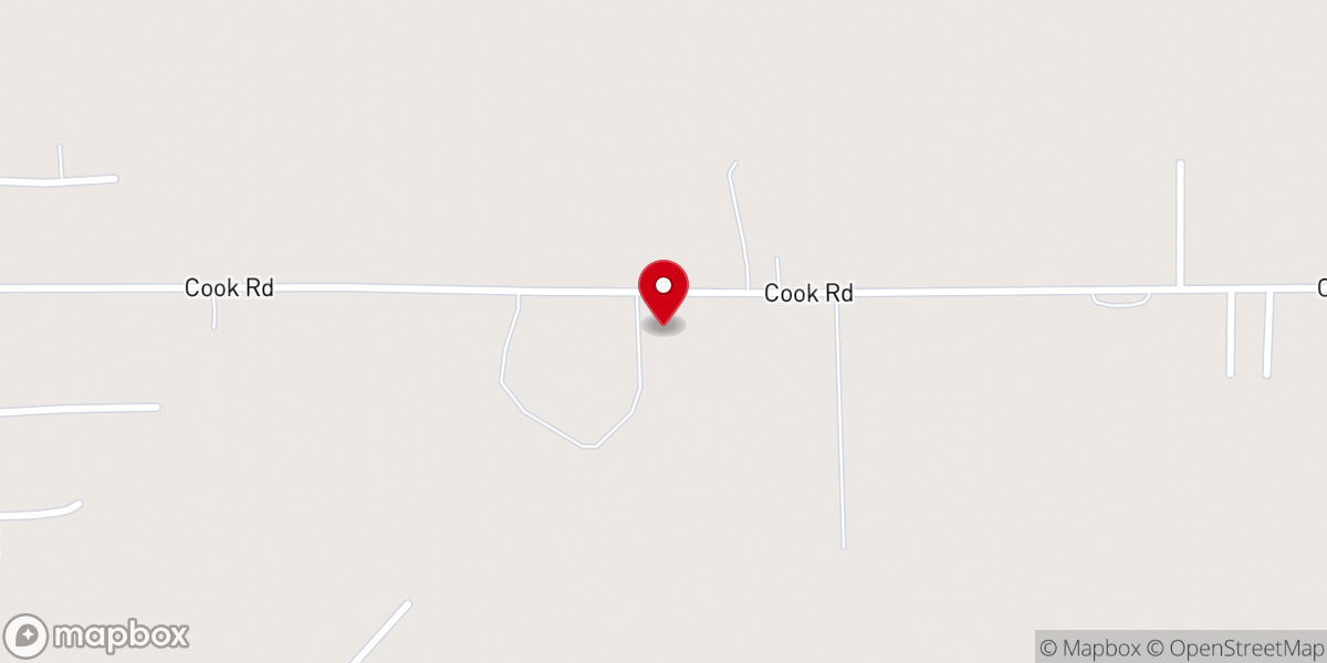 Map showing location of Union Valley Baptist Church