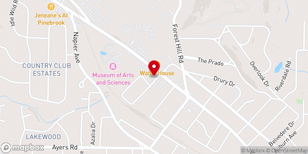 Map showing location of Heritage Methodist Church