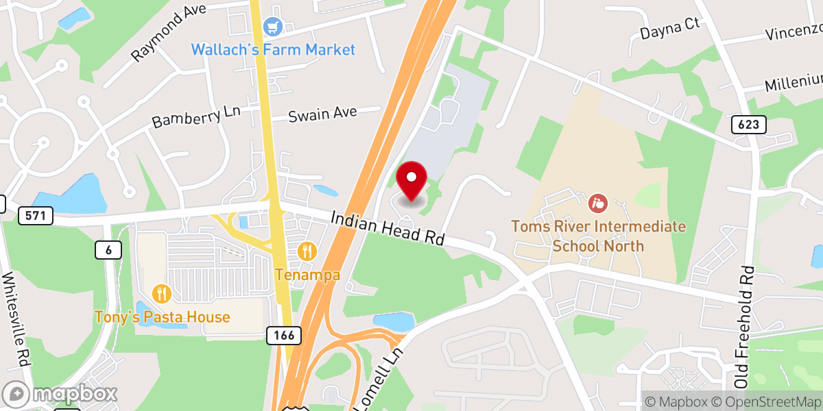 Map showing location of Abundant Grace Food Pantry