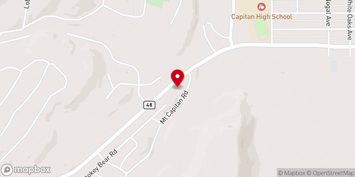 Map showing location of New Hope Foursquare Church