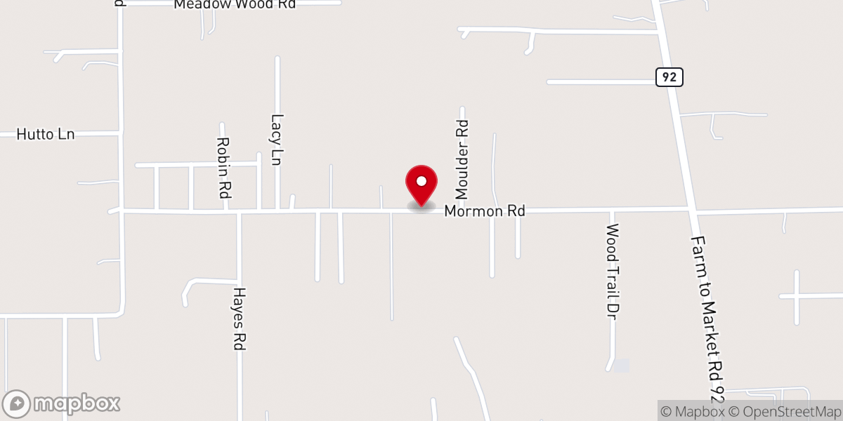 Map showing location of Triple R Tree Service