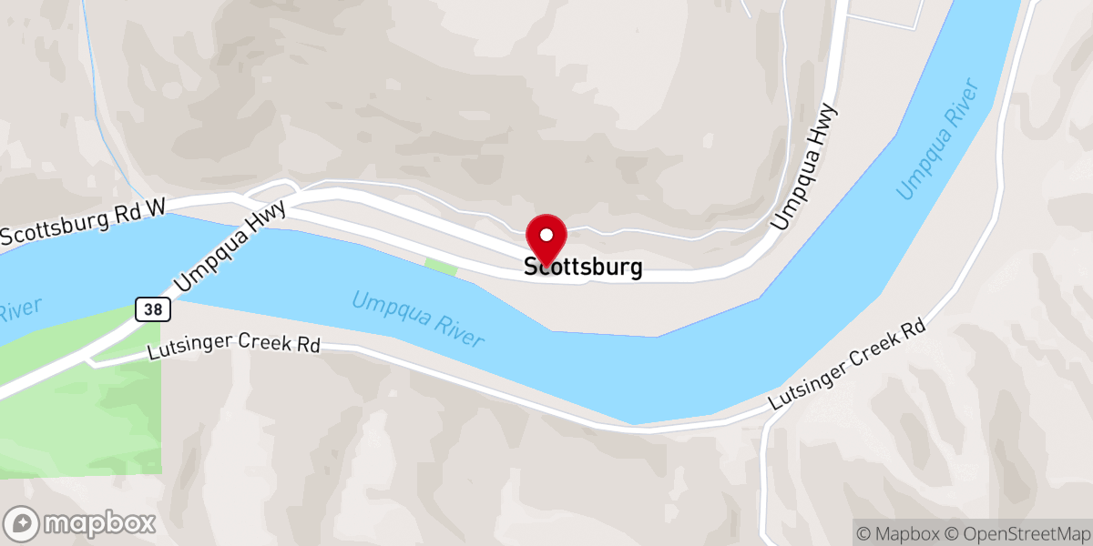 Map showing location of Scottsburg Community Church