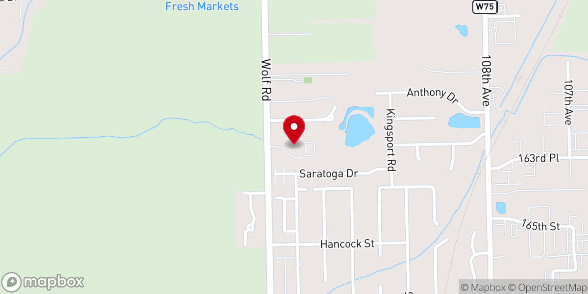 Map showing location of Living Word Lutheran Church