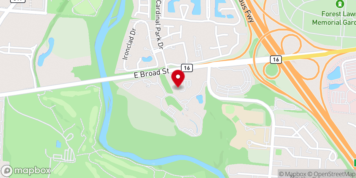 Map showing location of St. Therese's Retreat Center
