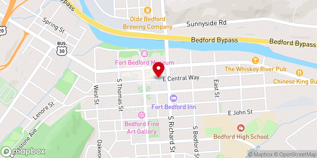 Map showing location of Victory Fellowship