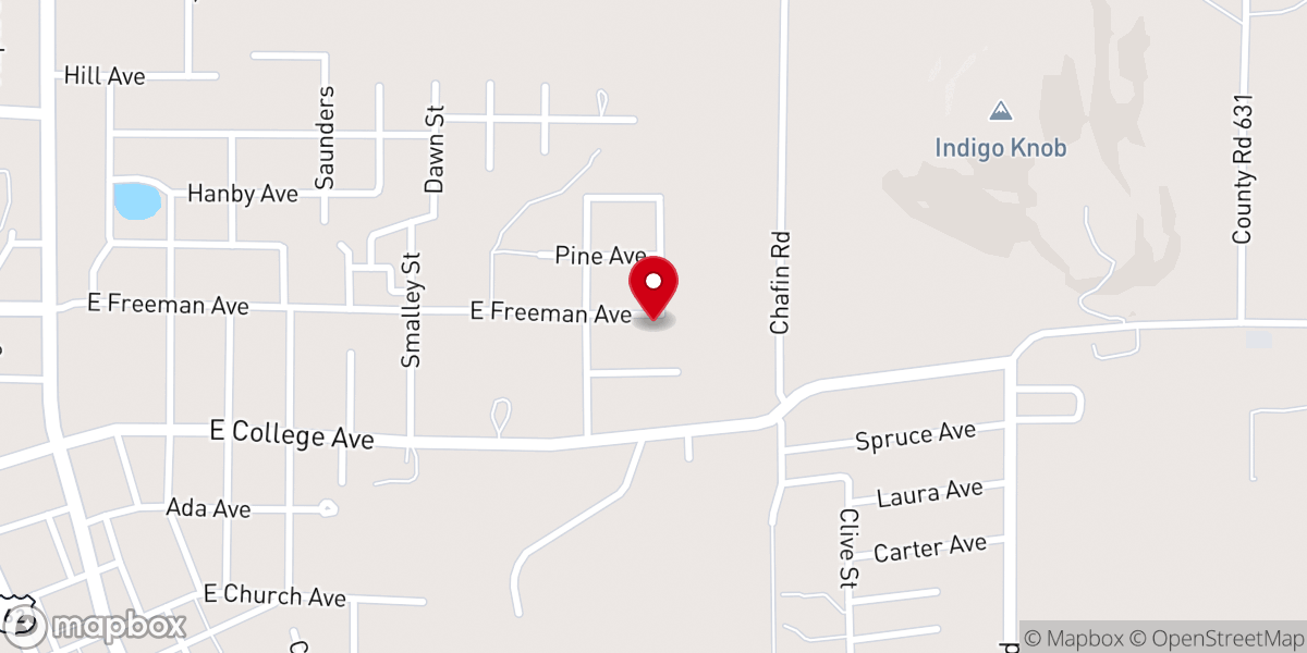 Map showing location of Kinship Mission Inc