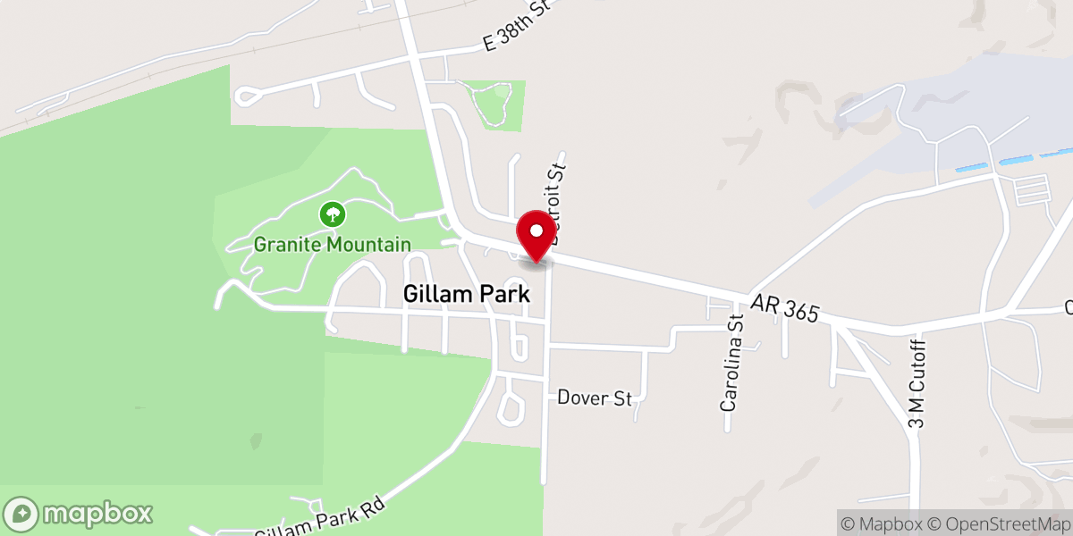 Map showing location of Greater Friendship Baptist Church