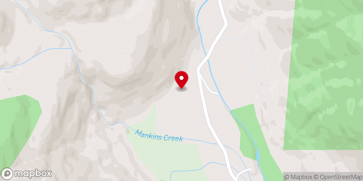 Map showing location of Kaweah Community Church