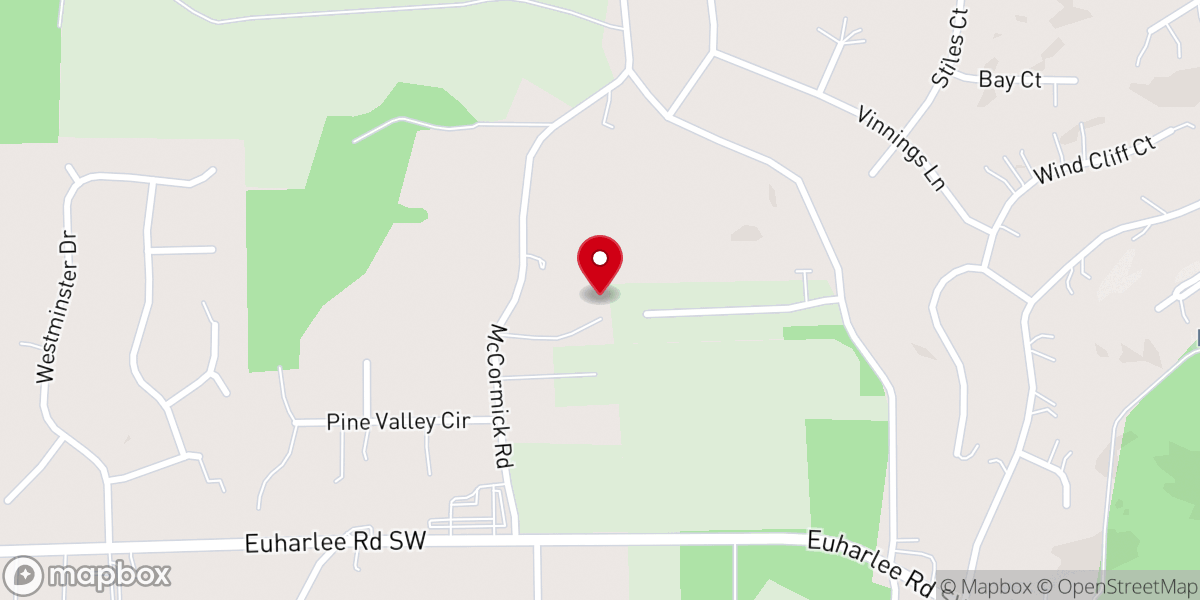 Map showing location of All About Jesus Ministries