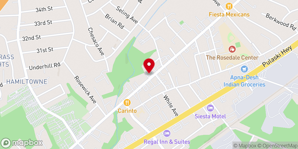 Map showing location of Powerful Church of Christ