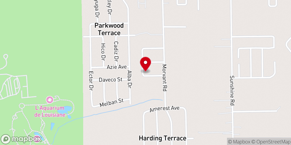 Map showing location of Holy Trinity Baptist Church