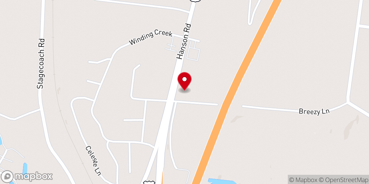 Map showing location of Madisonville First Assembly of God