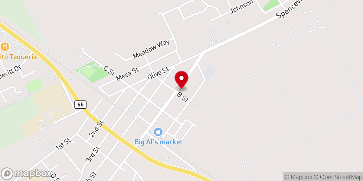 Map showing location of St Daniel Catholic Church