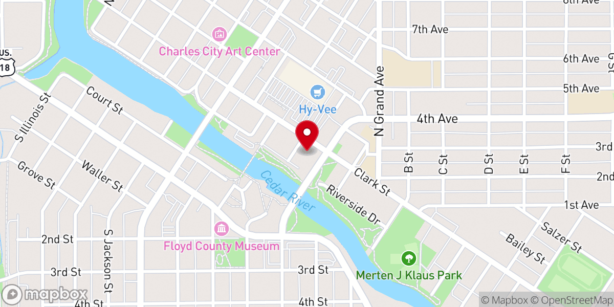 Map showing location of Immaculate Conception Church
