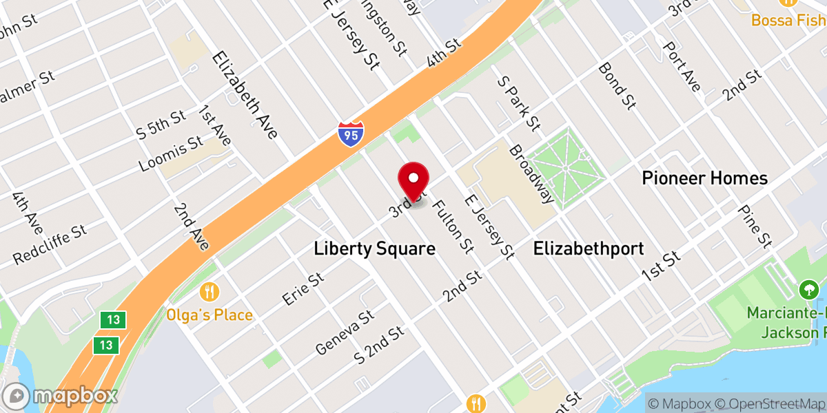 Map showing location of Iglesia Pentecostal Unida Nueva Vida