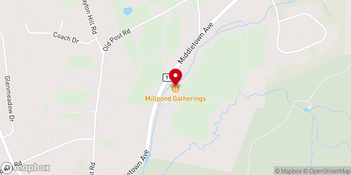 Map showing location of Millpond Gatherings
