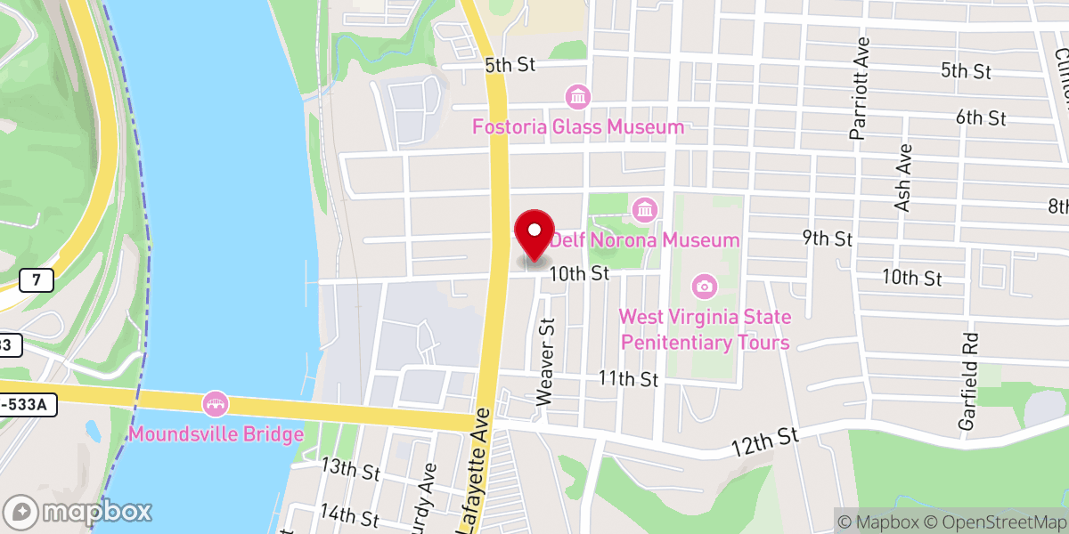 Map showing location of The Roller Derby