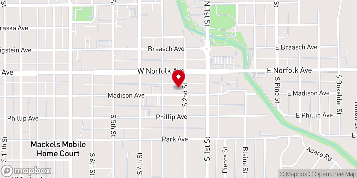 Map showing location of Grace Community