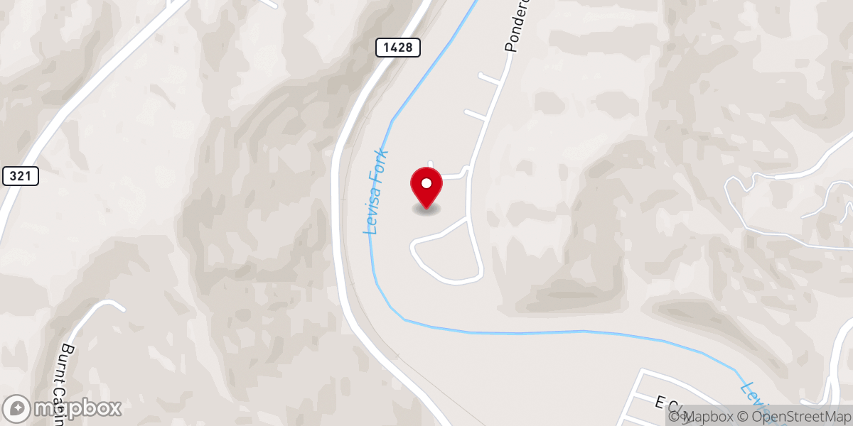Map showing location of Christian Appalachian Project