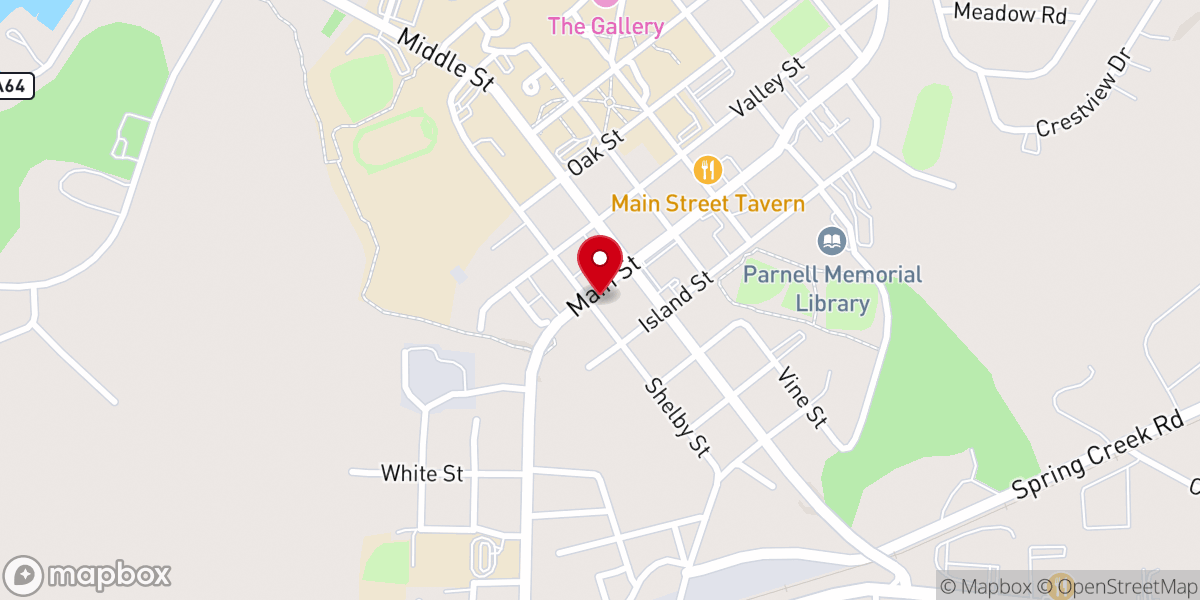 Map showing location of Provenance Church