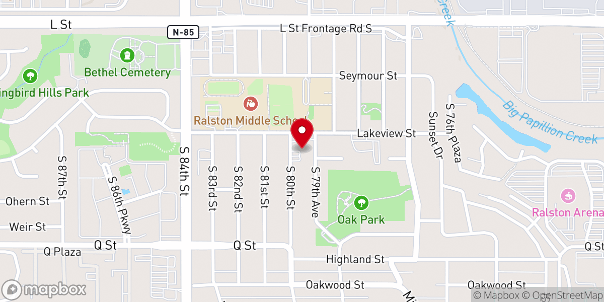 Map showing location of Messiah Lutheran Church