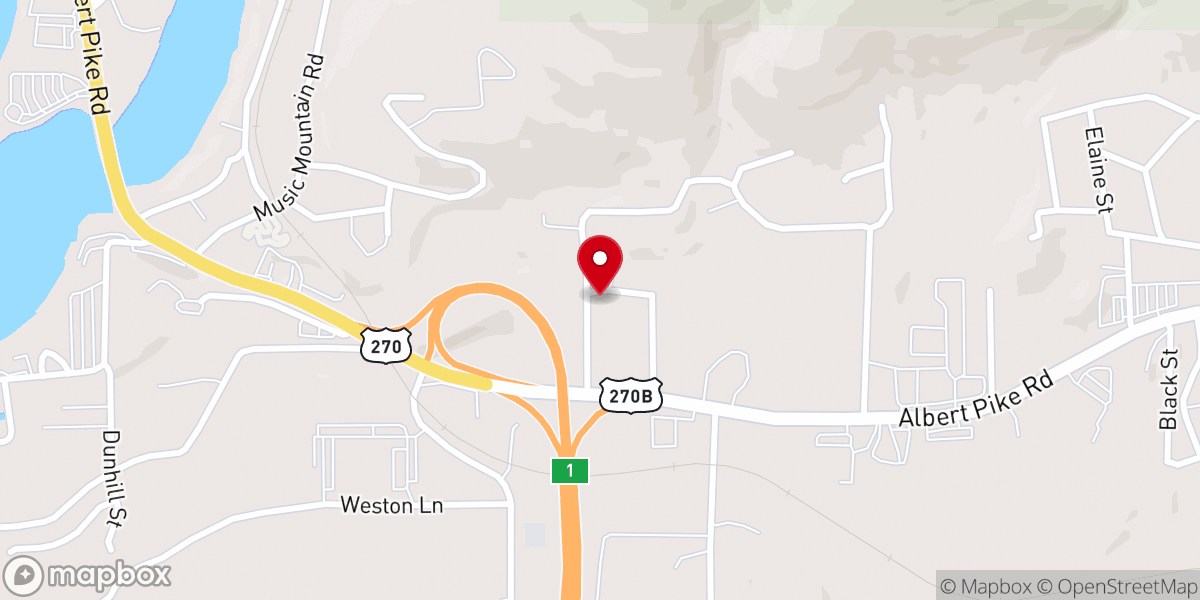 Map showing location of Mount Tabor Baptist Church