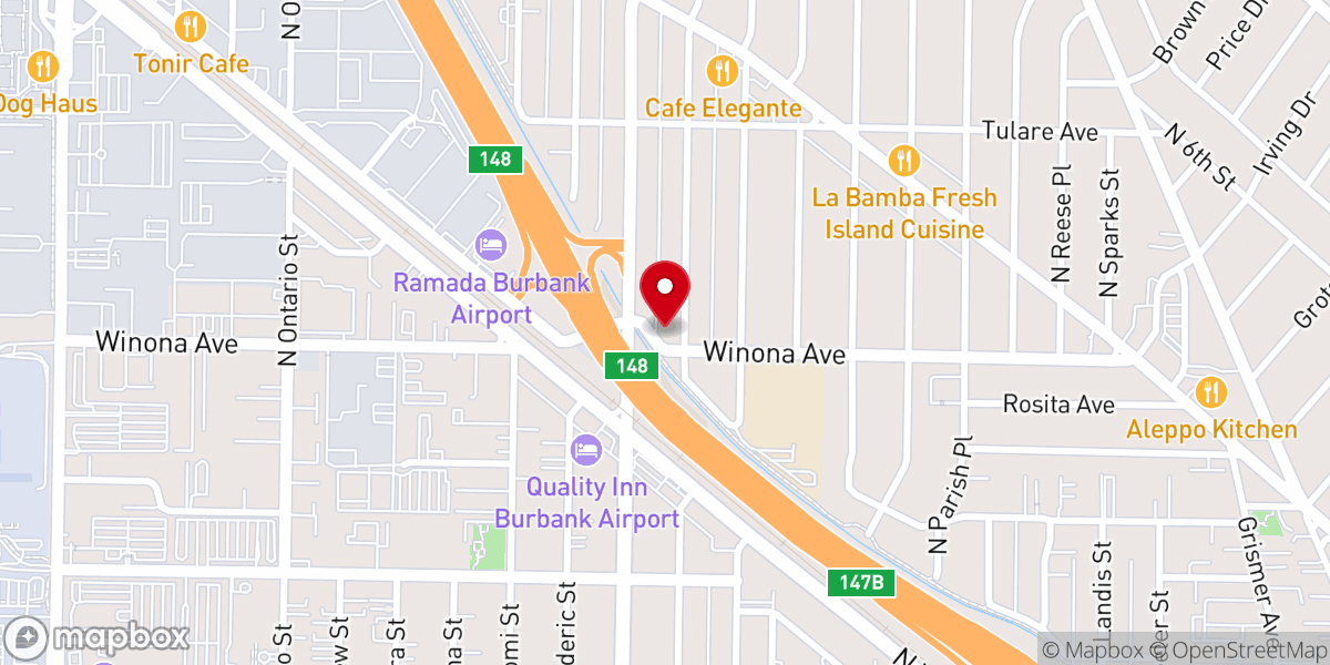 Map showing location of Bethany Korean Church