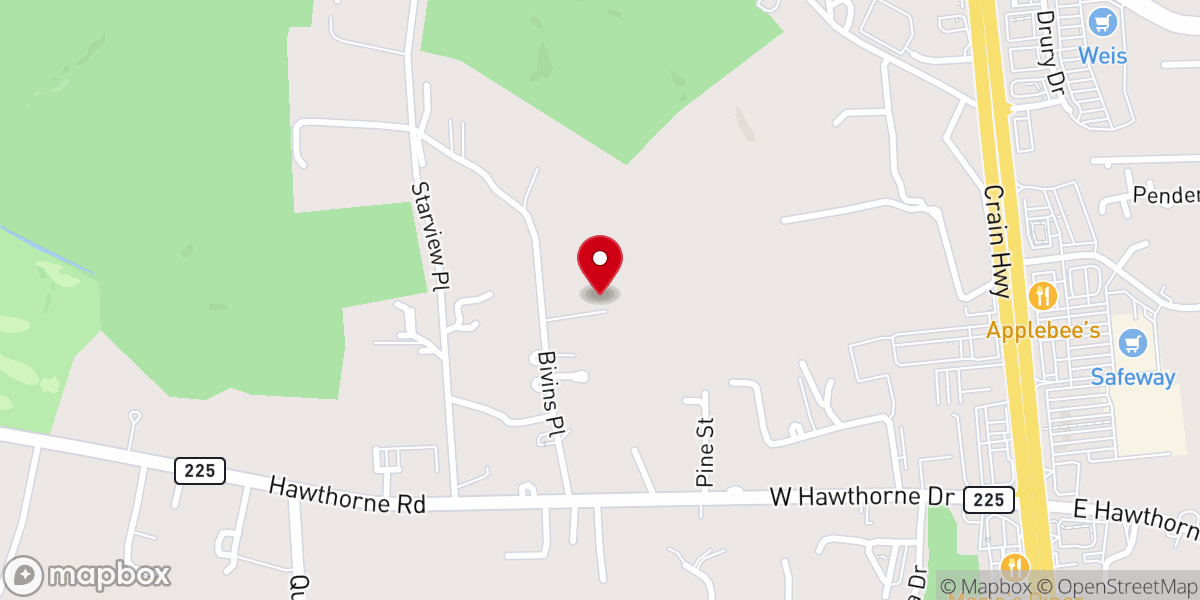 Map showing location of New Life Outreach Church