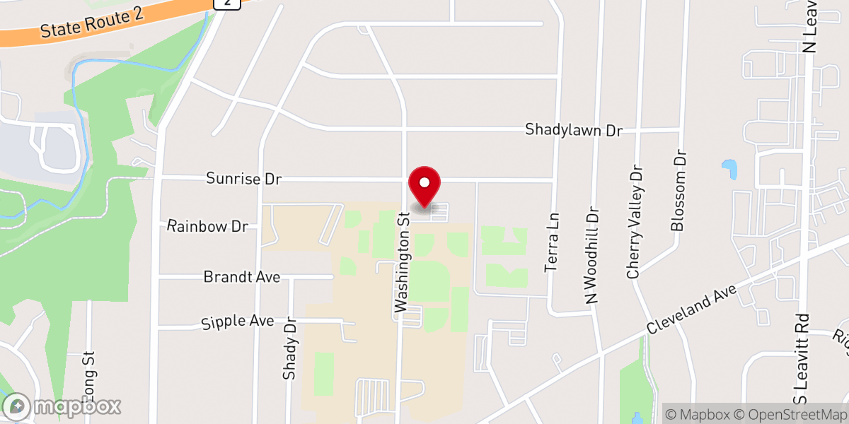 Map showing location of New Beginnings Church