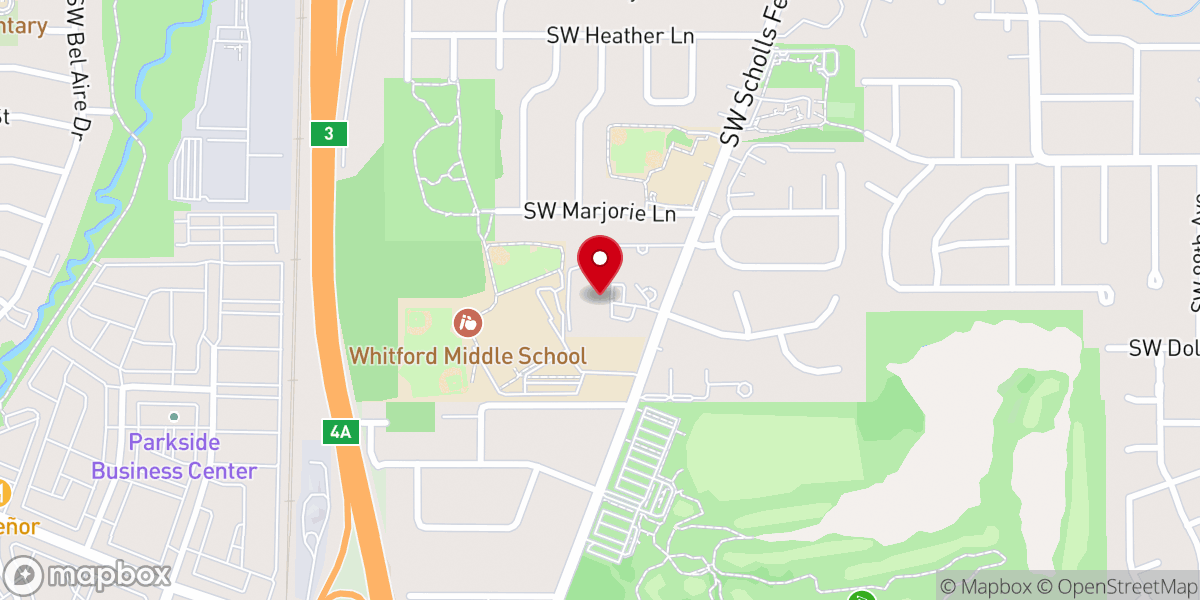 Map showing location of Faith Lutheran Church