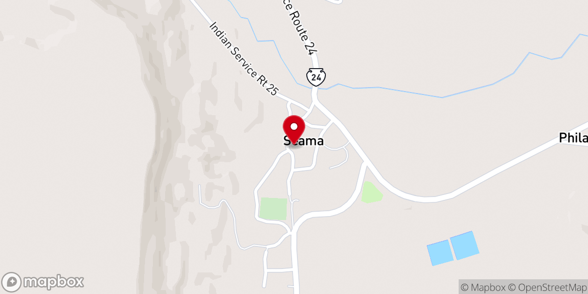 Map showing location of St. Anne Mission Church