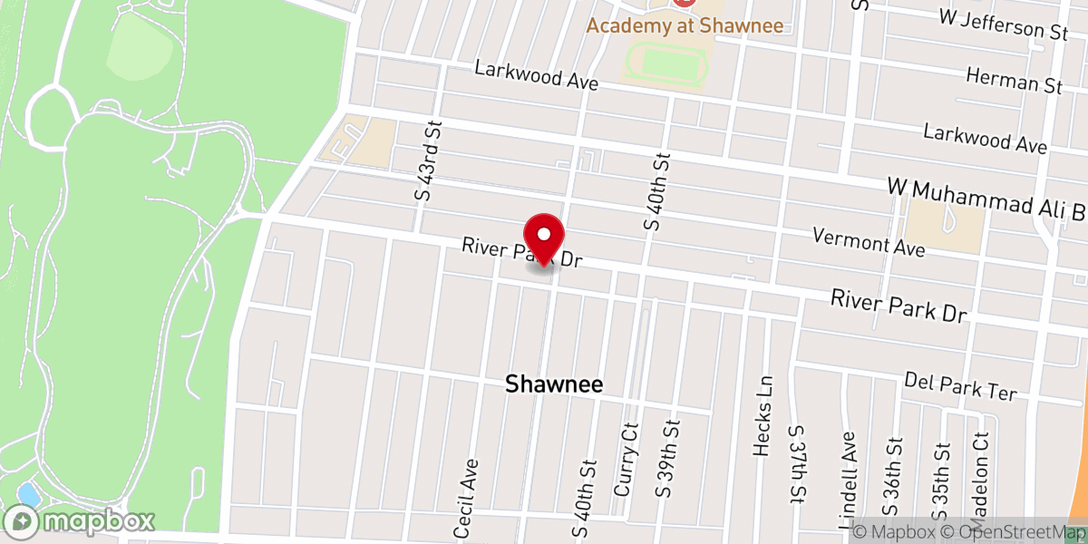 Map showing location of New Bethel Temple