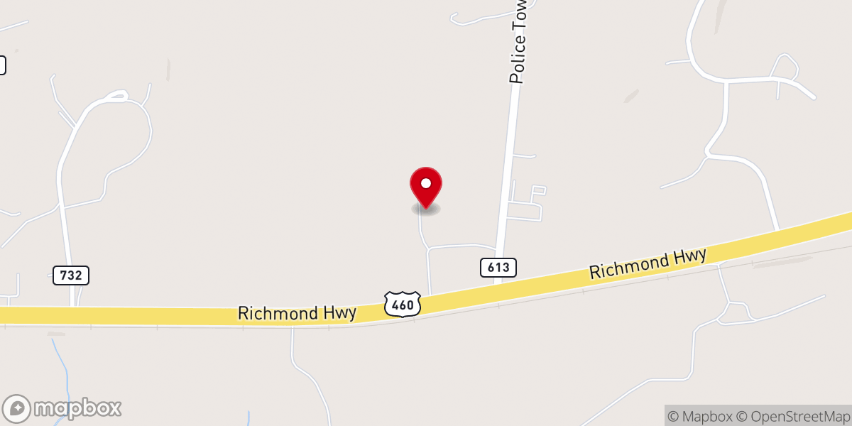 Map showing location of Cornerstone Christian Academy