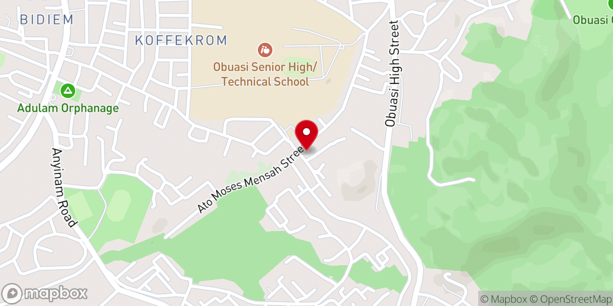 Map showing location of Christ Apostolic Church International