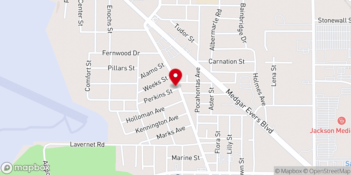 Map showing location of Hyde Park Baptist Church