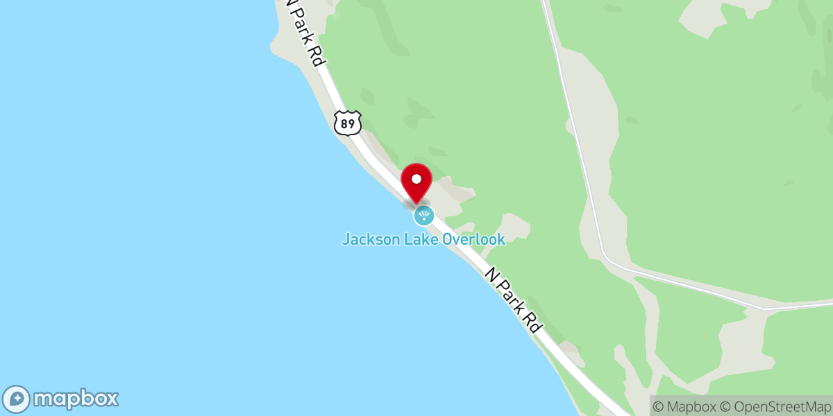 Map showing location of Jackson Lake Overlook