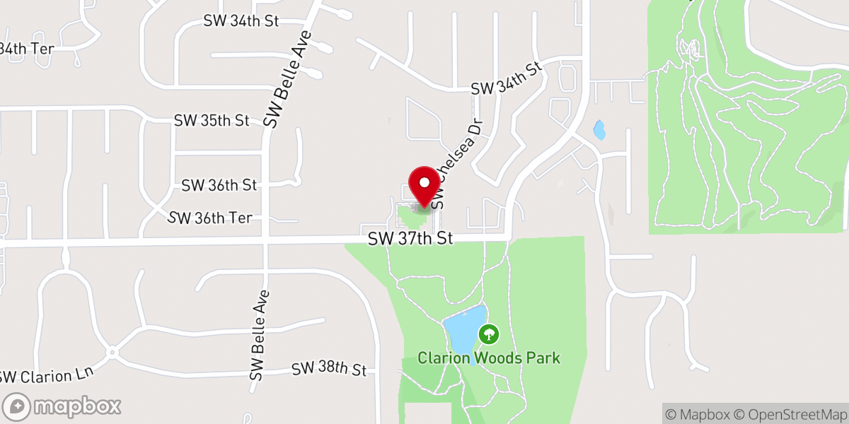 Map showing location of YMCA of Topeka