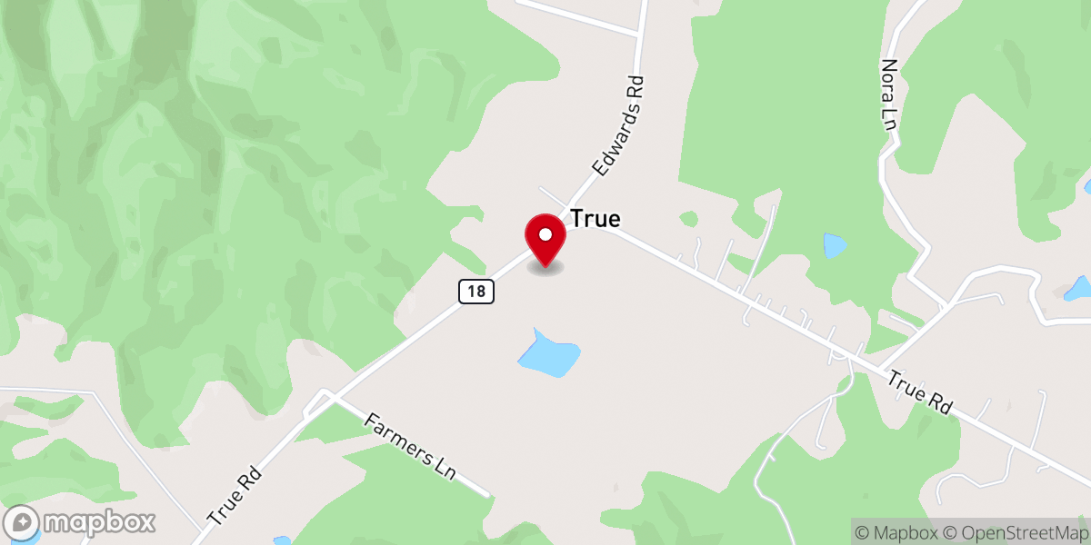 Map showing location of James Chapel