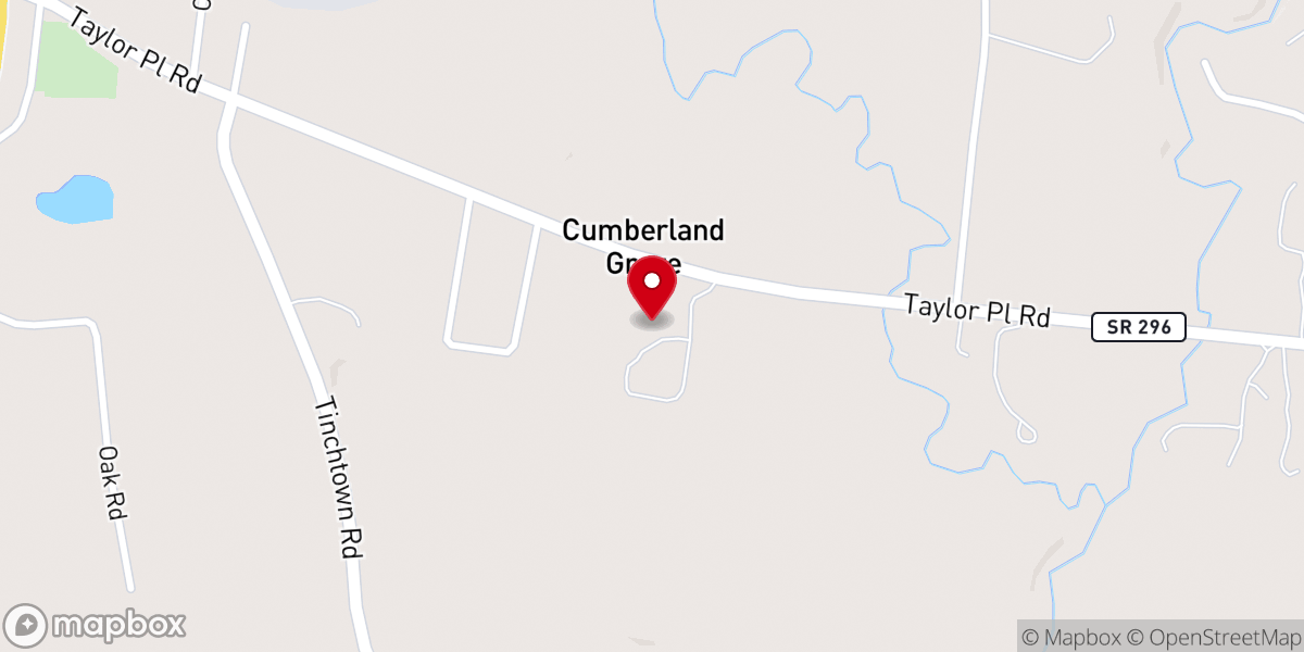 Map showing location of Cumberland Grove Wesleyan Camp & Retreat Ctr.
