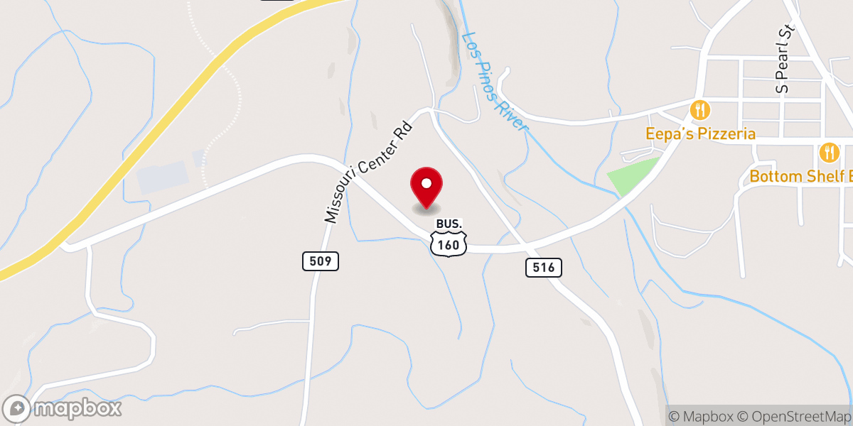 Map showing location of Life Church Bayfield