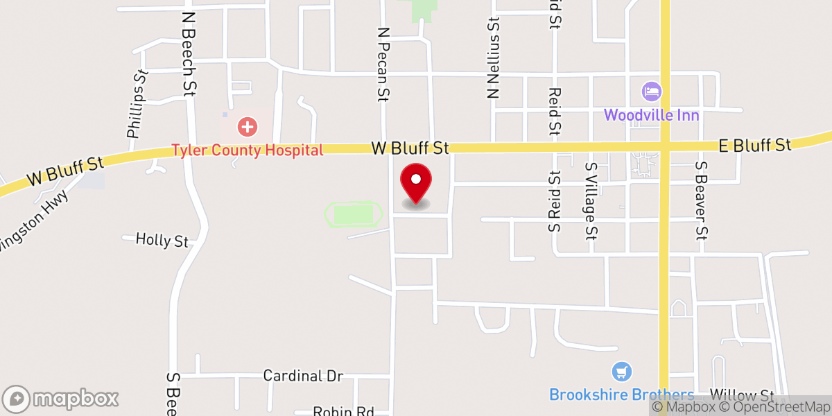 Map showing location of Faith Lutheran Church