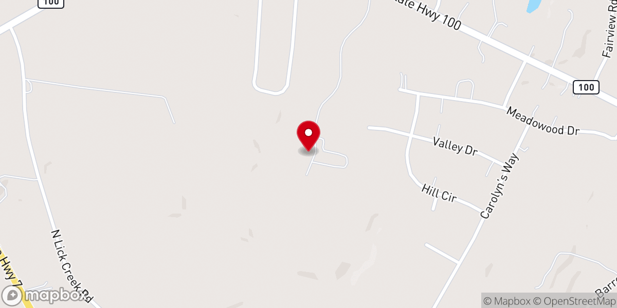 Map showing location of Tennessee District United Pentecostal Church International