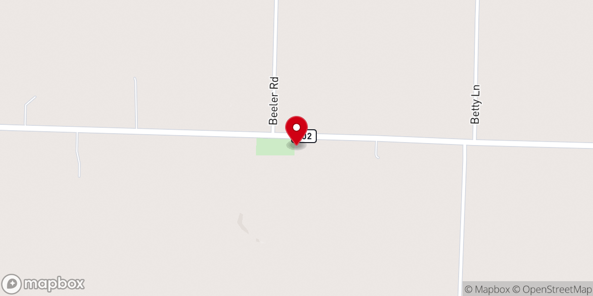 Map showing location of Peppers Lake Church