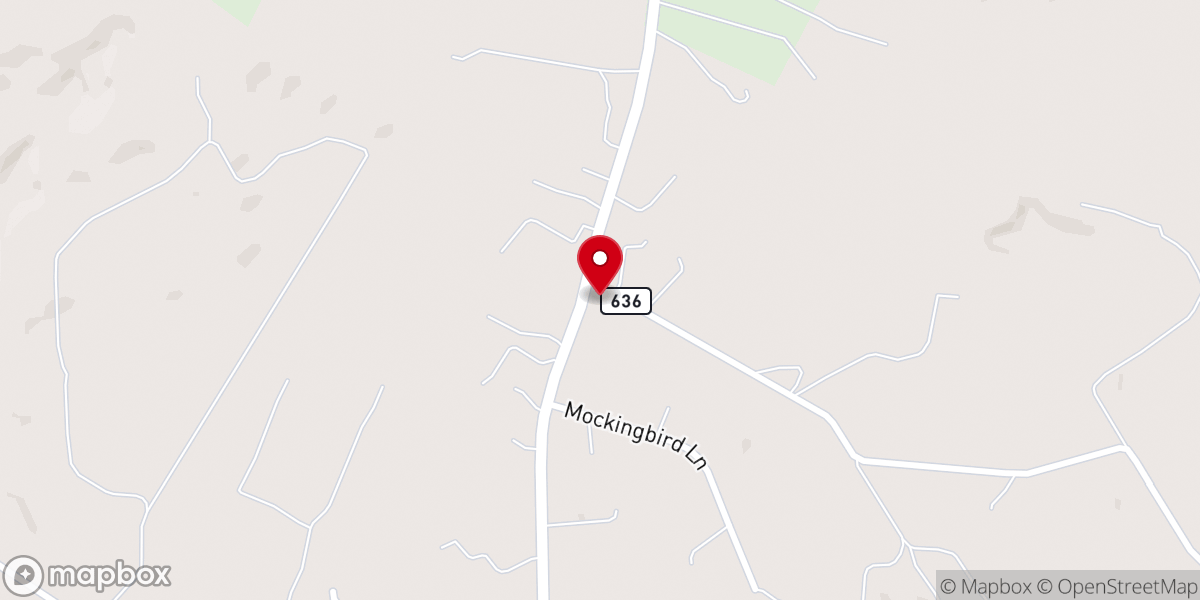 Map showing location of Bethel United Church of Christ