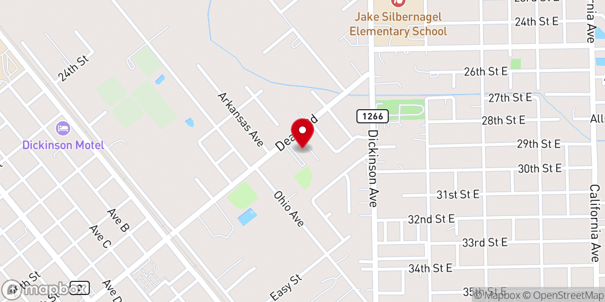 Map showing location of Living Faith Outreach Church